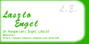 laszlo engel business card