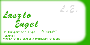 laszlo engel business card
